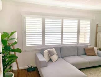 Living Room Plantation Shutters