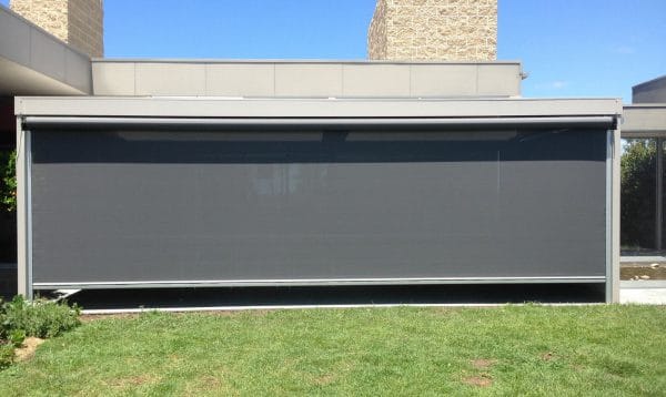 Large outdoor Ziptrak awing covering patio in Oaks Flat, NSW