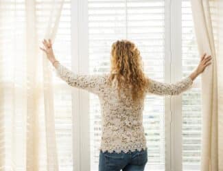 Plantation Shutters With Curtains